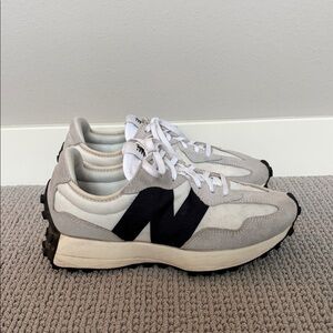 New Balance White and Black Sneakers
